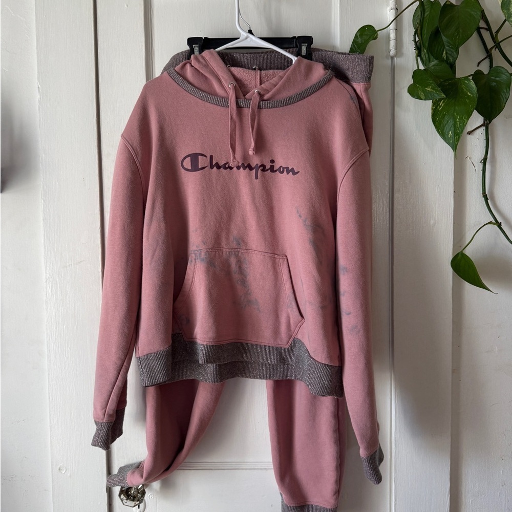 Champion Pink and Gray Loungewear Set